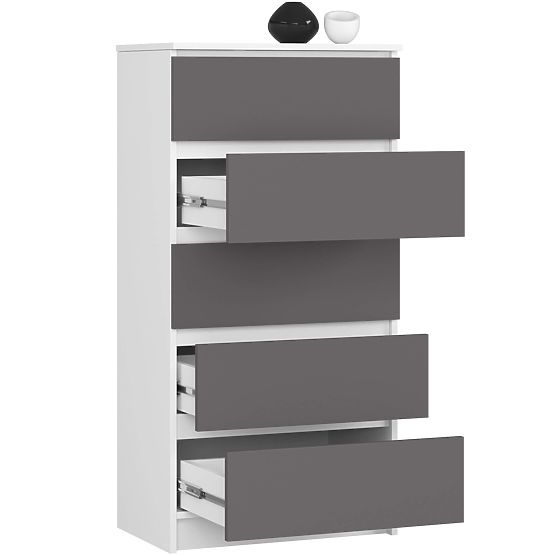 KOMODA K60 5SZ CLP PK BELA / SIVA