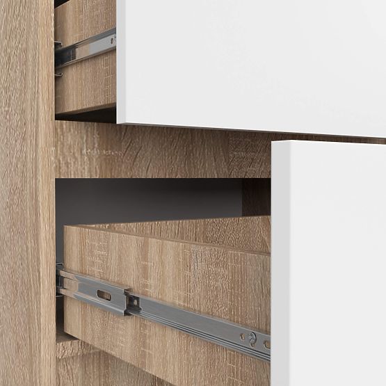 KOMODA K60 5SZ CLP PK HRAST SONOMA / BELA