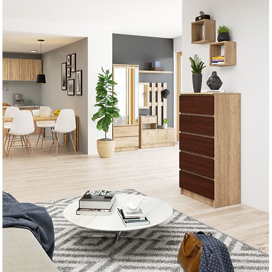 KOMODA K60 5SZ CLP PK HRAST SONOMA / WENGE