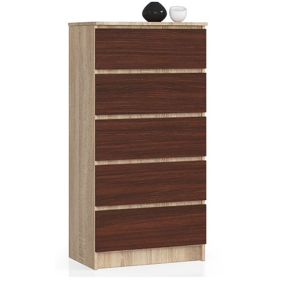 KOMODA K60 5SZ CLP PK HRAST SONOMA / WENGE