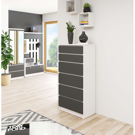 KOMODA K60 6SZ CLP PK BELA / SIVA