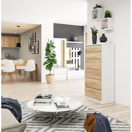 KOMODA K60 6SZ CLP PK BELA / SONOMA