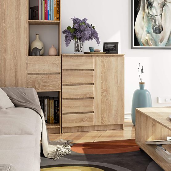 KOMODA K80 1D 5SZ PK HRAST SONOMA