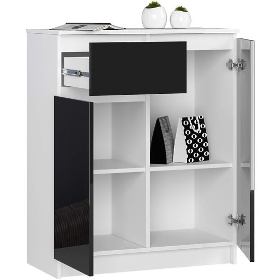 KOMODA K80 2D 1SZ CLP PK ČRNI SIJAJ