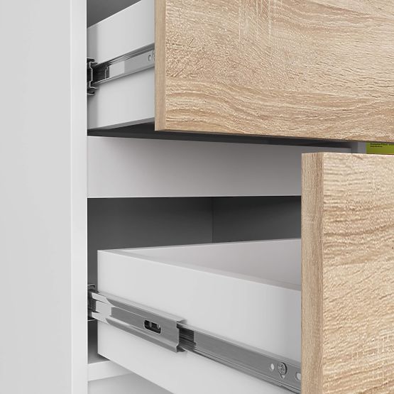 KOMODA K80 JERRY 1D 3SZ PK BELA / HRAST SONOMA