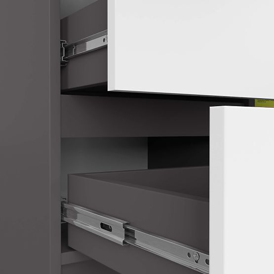 KOMODA K80 JERRY 1D 3SZ PK GRAFITNO SIVA / BELA