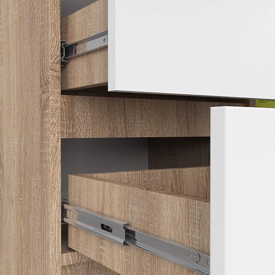 KOMODA K80 JERRY 1D 3SZ PK HRAST SONOMA / BELA