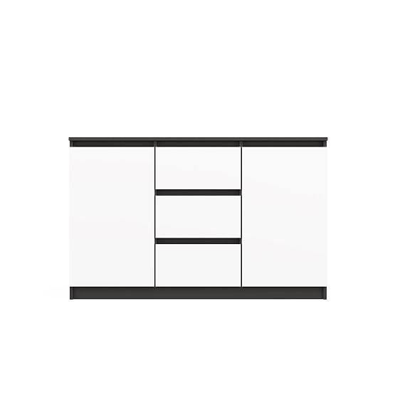 Komoda Malwa 2D3S ANTRACIT BELA