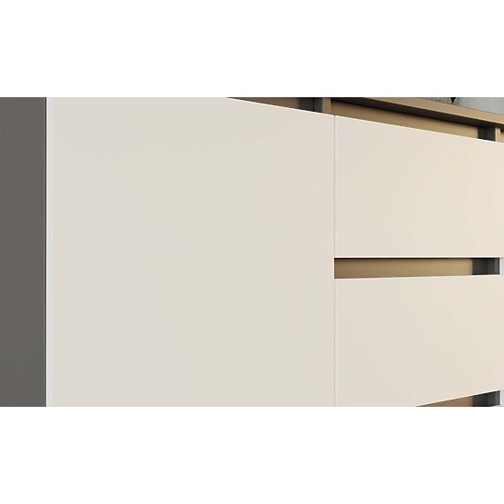 Komoda Malwa 2D3S ANTRACIT BELA