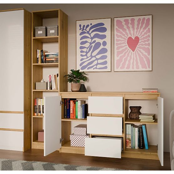 Komoda Malwa 2D3S HRAST ARTISAN BELA