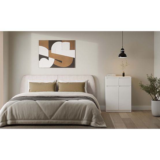 Komoda Malwa 2DD2S Omara 2 Vrata 2 Predala za Dnevno Sobo BELA