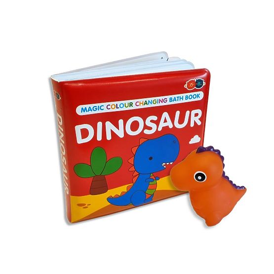 Komplet knjiga s spreminjanjem barve in igrača - Dinosaver