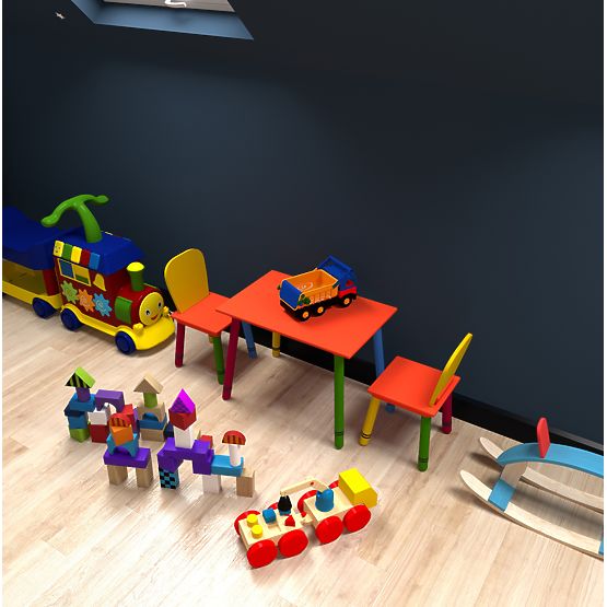 Komplet miza in stoli - barve mavrice