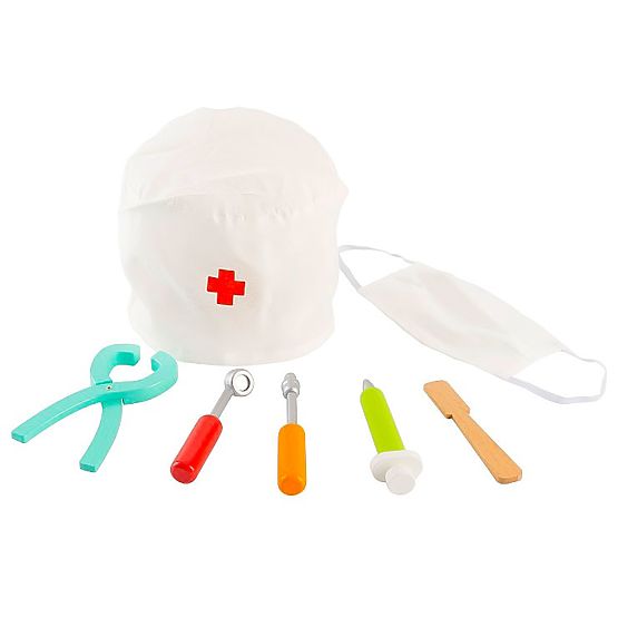 Komplet zobozdravnika torba s 7 dodatki za otroke ECOTOYS