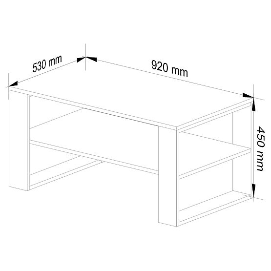 KONFERENČNA MIZA ALEX HRAST CRAFT / ČRNA