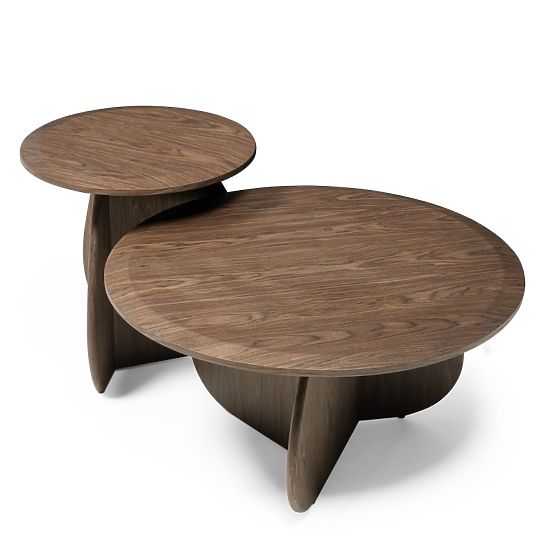 Konferenčna miza Noku 80 cm, temni oreh