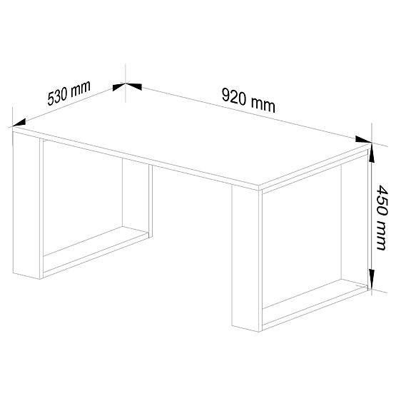 KONFERENČNA MIZA NOX HRAST ARTISAN / ČRNA