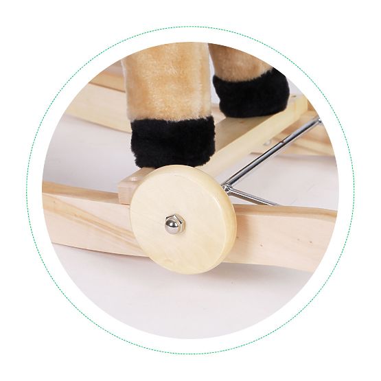 Gugalni konjiček 2 v 1 bež