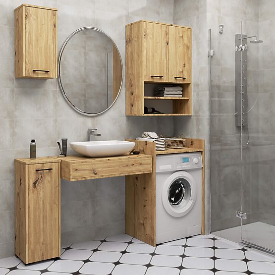 KOPALNIŠKA OMARICA FIN 2 VRATI HRAST ARTISAN