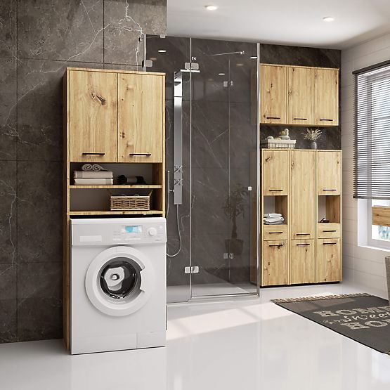 KOPALNIŠKA OMARICA FIN 2 VRATI HRAST ARTISAN