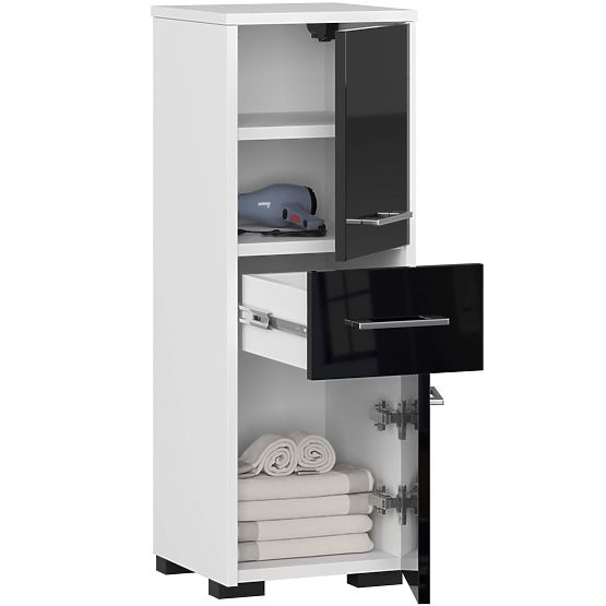 KOPALNIŠKA OMARICA FIN STEBER 30 2D 1SZ 85cm PK ČRN SIJAJ