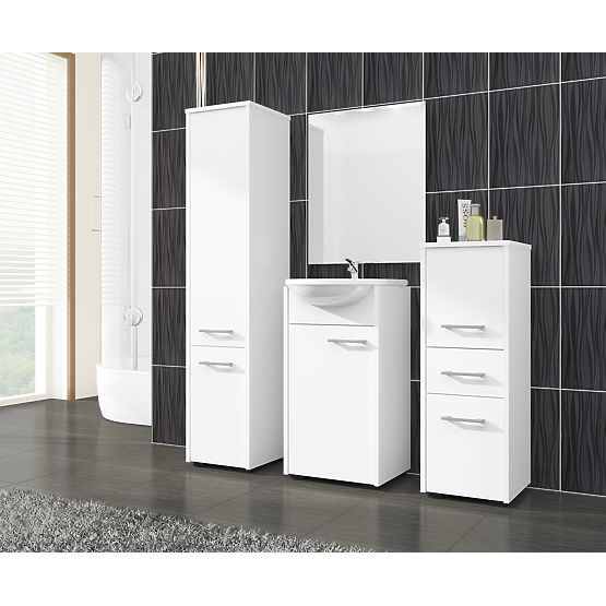 KOPALNIŠKA OMARICA FIN STOLPEC 30 2D 140cm BELA
