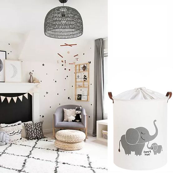 Koš za igrače - slončki