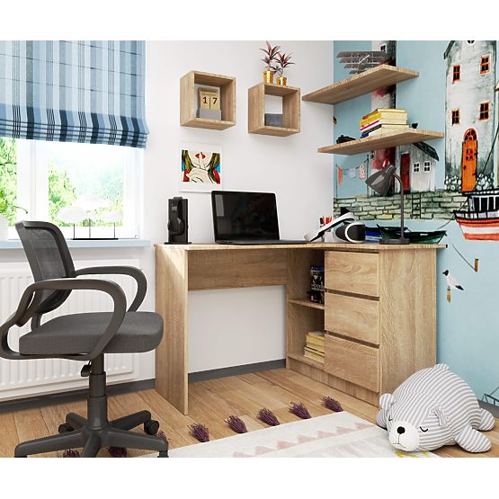 KOTNI PISALNA MIZA B16 CLP DESNA PK SONOMA