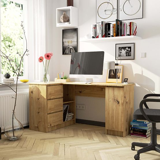 KOTNI PISALNA MIZA B20 CLP LEVOSTRANSKA PK HRAST ARTISAN