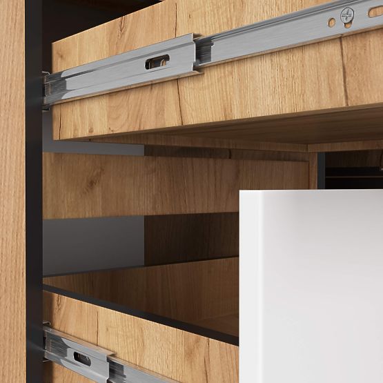 KOTNI PISALNA MIZA B20 CLP LEVOSTRANSKA PK HRAST CRAFT / BELA