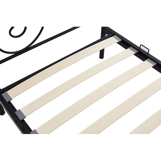 Kovinska postelja PANAMA 200x90 - črna