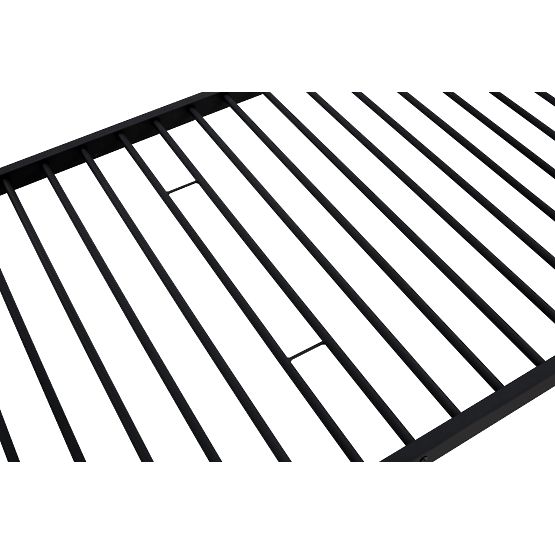 Dvonadstropna kovinska postelja BUNKY 200x90 cm - črna