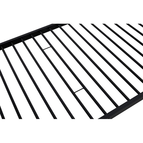 Dvonadstropna kovinska postelja BUNKY 200x90 cm - črna