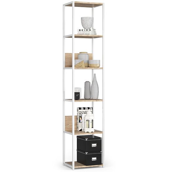 KOVINSKI REGAL LOFT 400 BEL/HRÁST SONOMA