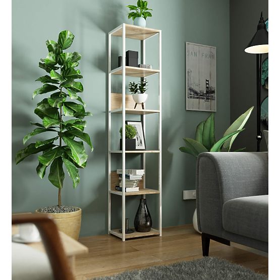 KOVINSKI REGAL LOFT 400 BEL/HRÁST SONOMA