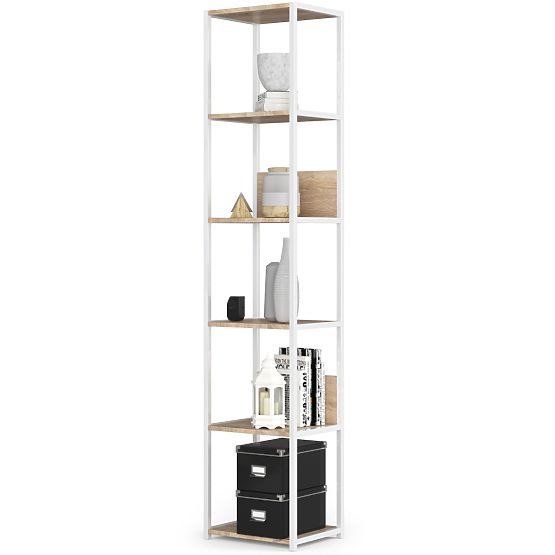 KOVINSKI REGAL LOFT 400 BEL/HRÁST SONOMA