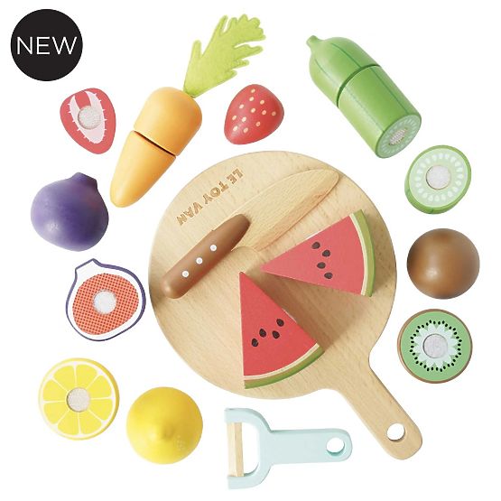 Le Toy Van Rezanje sadja in zelenjave s ploščo