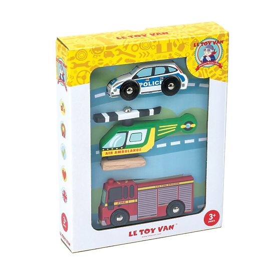 Le Toy Van Set avtomobilčkov Reševalci