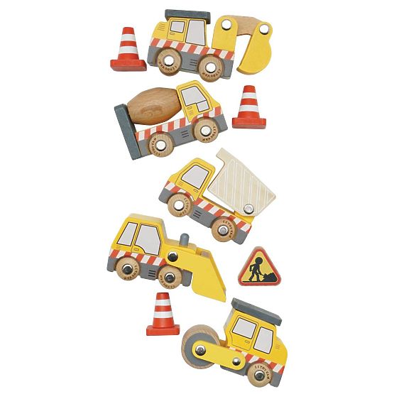 Le Toy Van Set gradbenih strojev