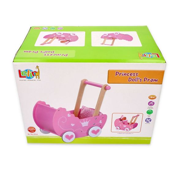 Lesen otroški voziček za lutke Lelin