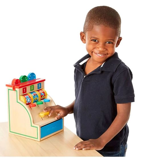 Lesena blagajna 123 Melissa & Doug