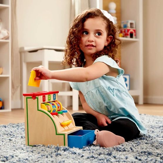 Lesena blagajna 123 Melissa & Doug