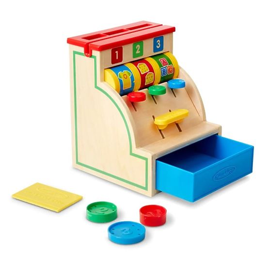 Lesena blagajna 123 Melissa & Doug