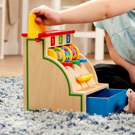 Lesena blagajna 123 Melissa & Doug
