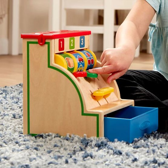 Lesena blagajna 123 Melissa & Doug