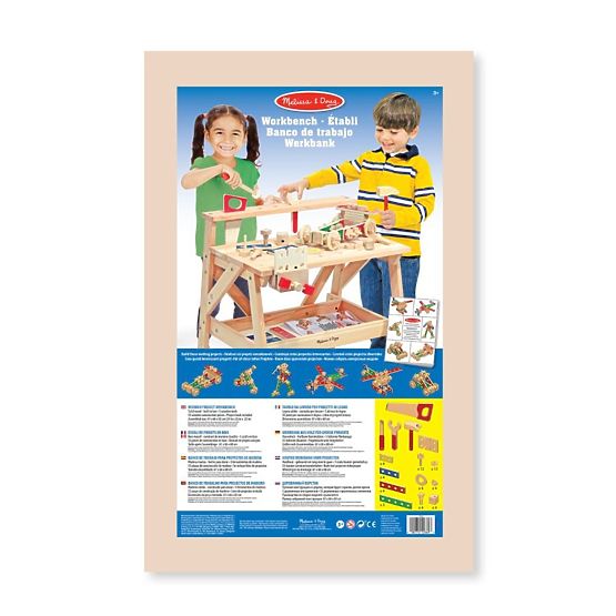 Lesena delavnica za mojstre in kompleti 2 v 1