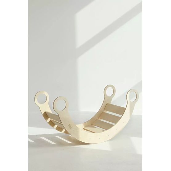 Lesena gugalnica Montessori L – naravna