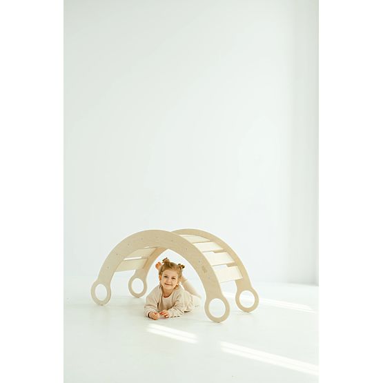 Lesena gugalnica Montessori L – naravna