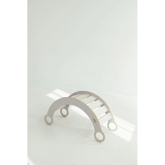 Lesena gugalnica Montessori M - bela