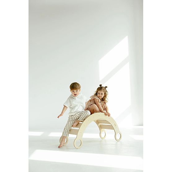 Lesena gugalnica Montessori M - naravna